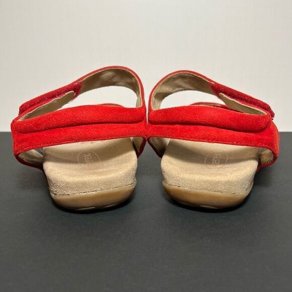 Womens AETREX Maria Red Adjustable Sandals / Size 9-9.5 - Picture 4 of 8